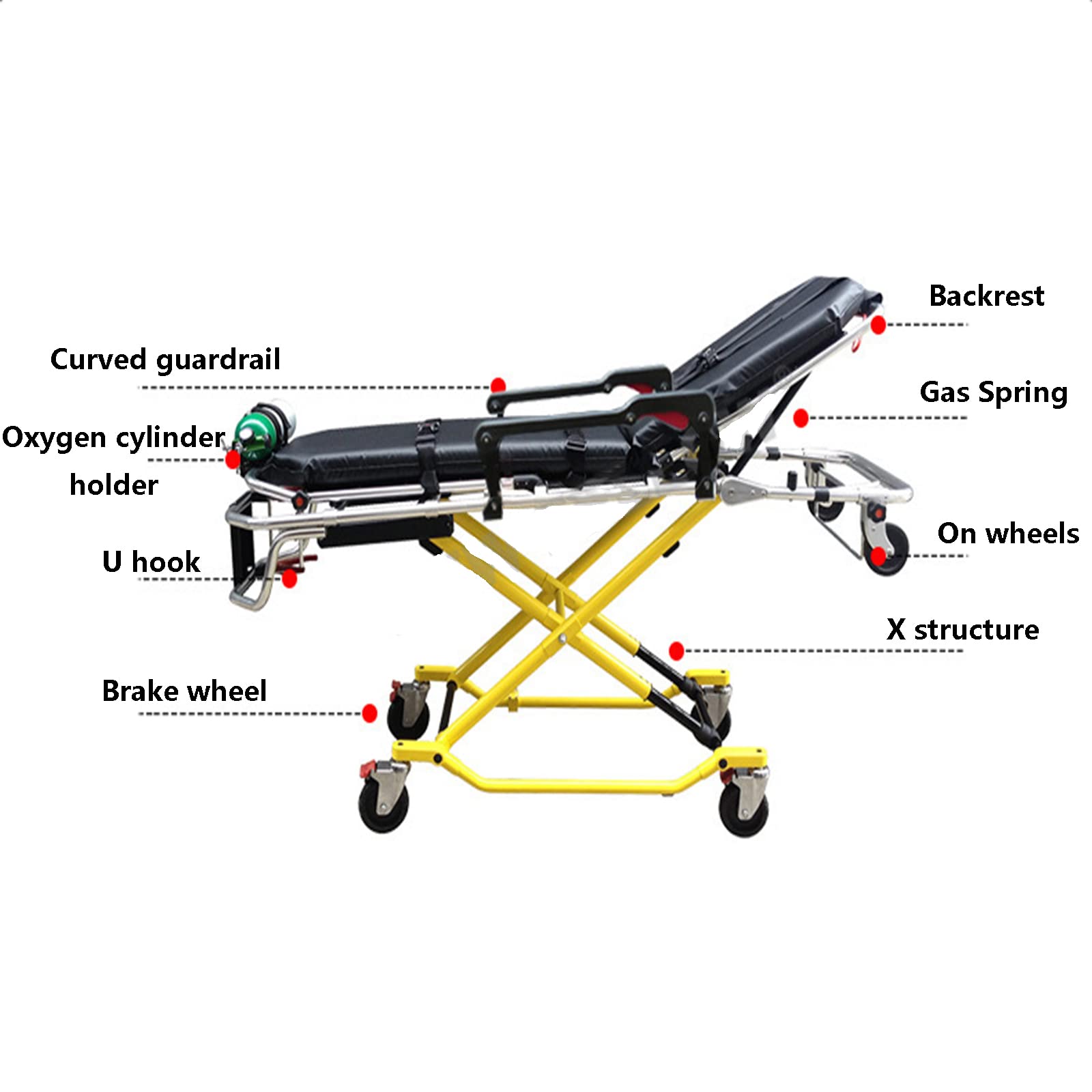 Amazon.co.jp: 階段椅子緊急医療ストレッチャー患者拘束ストラップ X